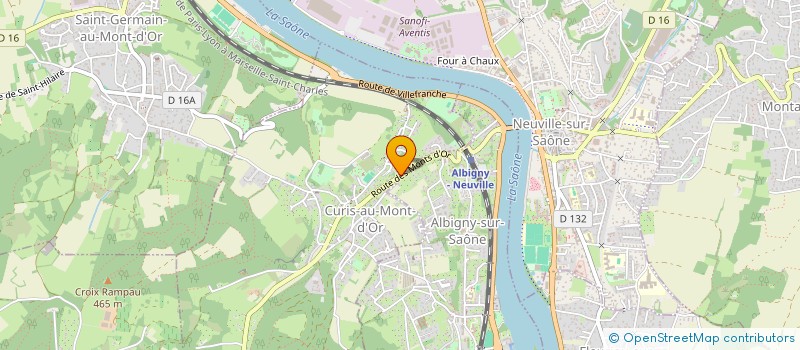 localisation de l'entreprise COLLECTIONNEURS LYONNAIS DE VEHICULES ANCIENS  CURIS-AU-MONT-D'OR