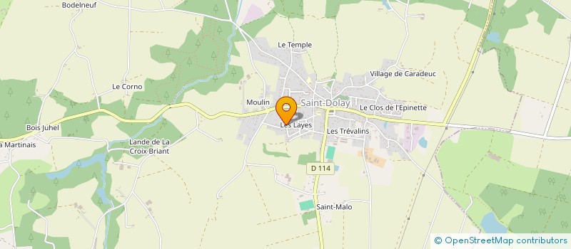 localisation de l'entreprise COLLECTIONS PATRIMOINE  SAINT-DOLAY