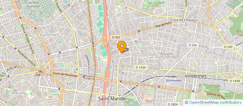 localisation de l'entreprise COLLECTIVE DES MERES ISOLEES à MONTREUIL