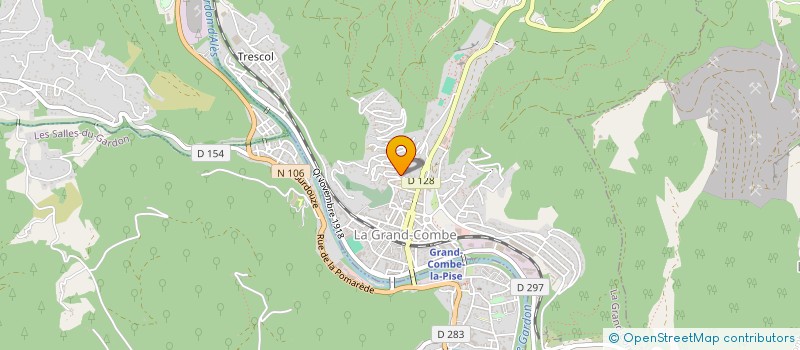 localisation de l'entreprise COLLECTIVE T4T  LA GRAND-COMBE