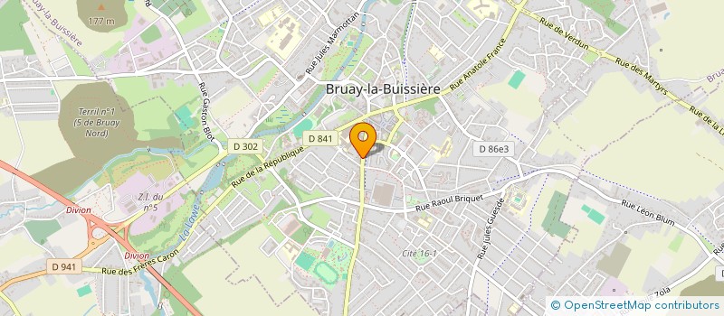 localisation de l'entreprise COLLECTIVITE EGO PETIT SINOT STICKENS  BRUAY-LA-BUISSIERE