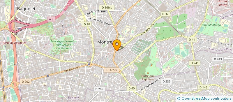 localisation de l'entreprise COLLECTIVITE VIDEO SERVICES à MONTREUIL