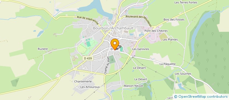 localisation de l'entreprise COLLEGE ACHILLE ALLIER à BOURBON-L'ARCHAMBAULT
