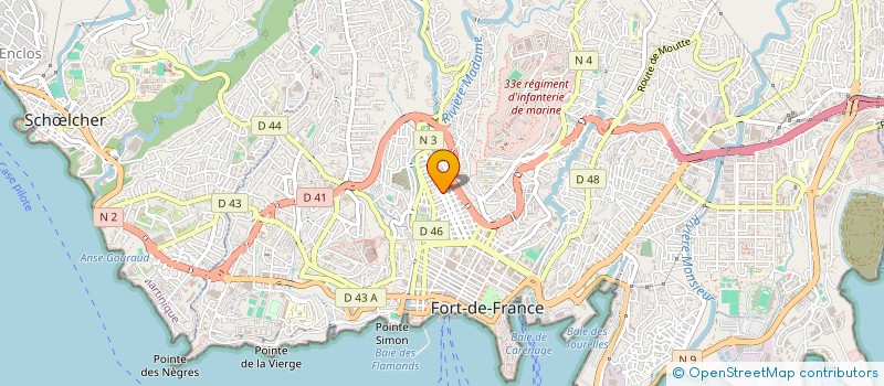 localisation de l'entreprise COLLEGE AIME CESAIRE DE FORT DE FRANCE à FORT DE FRANCE