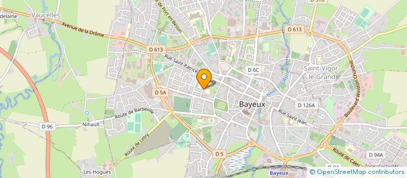 localisation de l'entreprise COLLEGE ALAIN CHARTIER  BAYEUX