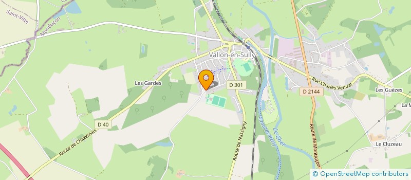 localisation de l'entreprise COLLEGE ALAIN FOURNIER à VALLON-EN-SULLY