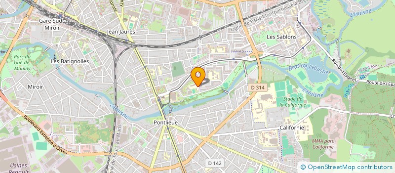 localisation de l'entreprise COLLEGE ALAIN FOURNIER  LE MANS