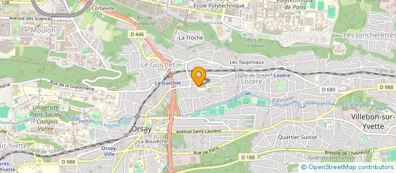 localisation de l'entreprise COLLEGE ALAIN FOURNIER à ORSAY