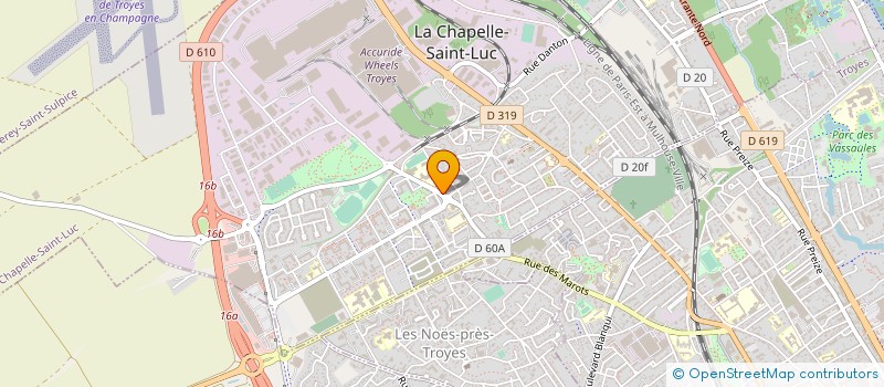 localisation de l'entreprise COLLEGE ALBERT CAMUS  LA CHAPELLE-SAINT-LUC