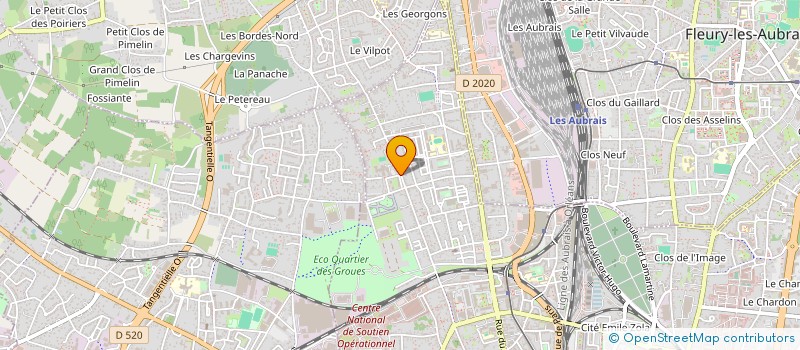 localisation de l'entreprise COLLEGE ALICE ET JEAN PELLETIER à ORLEANS