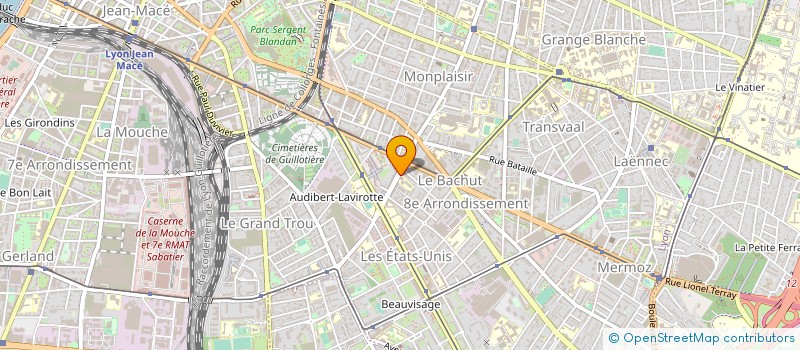 localisation de l'entreprise COLLEGE ALICE GUY  LYON