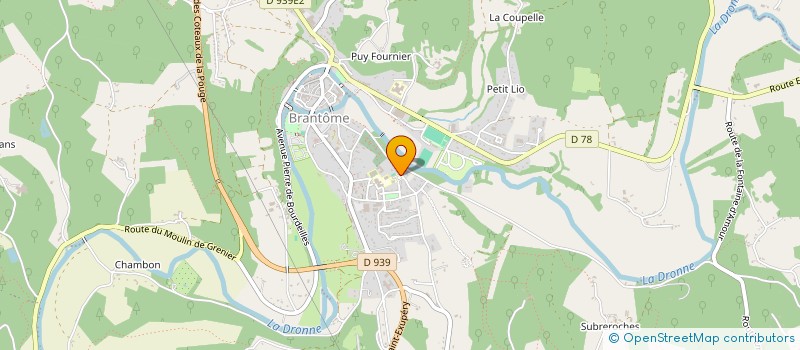 localisation de l'entreprise COLLEGE ALIENOR D'AQUITAINE à BRANTOME EN PERIGORD