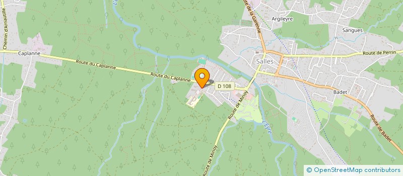 localisation de l'entreprise COLLEGE ALIENOR D'AQUITAINE  SALLES