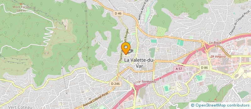 localisation de l'entreprise COLLEGE ALPHONSE DAUDET  LA VALETTE-DU-VAR