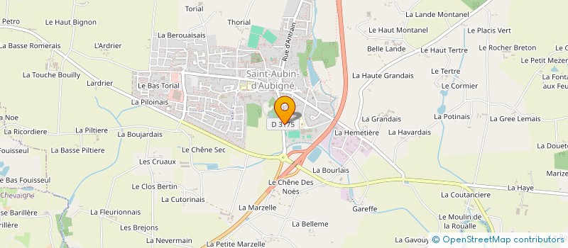 localisation de l'entreprise COLLEGE AMAND BRIONNE  SAINT-AUBIN-D'AUBIGNE