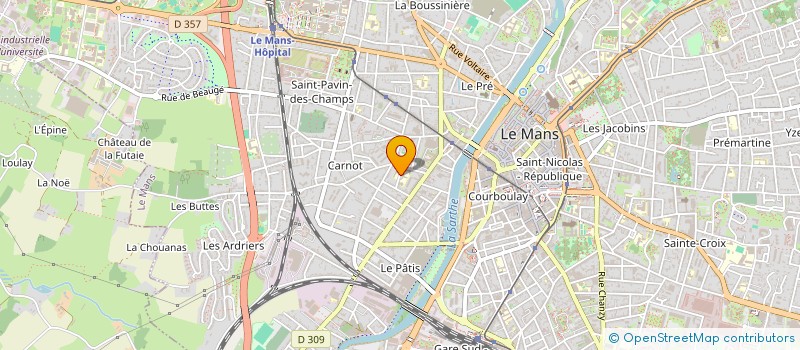 localisation de l'entreprise COLLEGE AMBROISE PARE  LE MANS