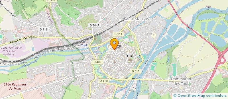 localisation de l'entreprise COLLEGE AMIRAL DE RIGNY  TOUL