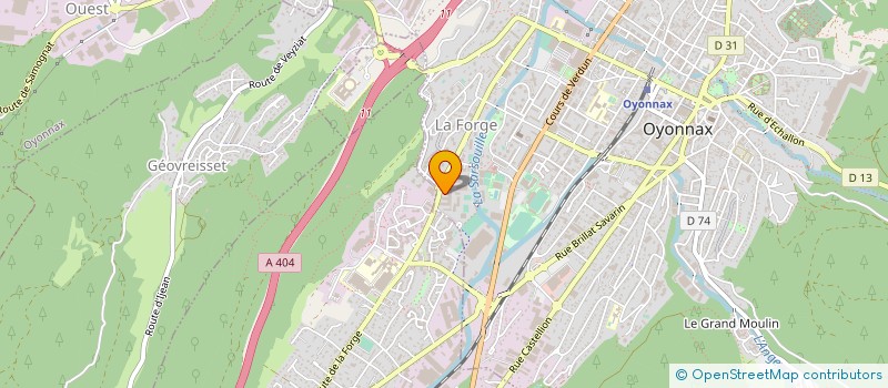 localisation de l'entreprise COLLEGE AMPERE à OYONNAX