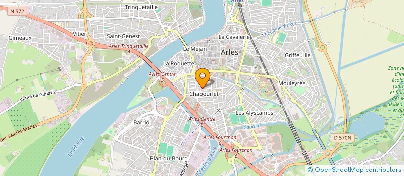 localisation de l'entreprise COLLEGE AMPERE à ARLES