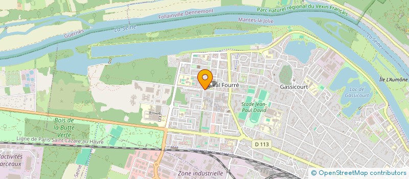 localisation de l'entreprise COLLEGE ANDRE CHENIER-NOUVEAU COLLEGE  MANTES-LA-JOLIE