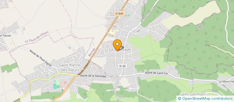 localisation de l'entreprise COLLEGE ANDRE MAUROIS  LA SAUSSAYE