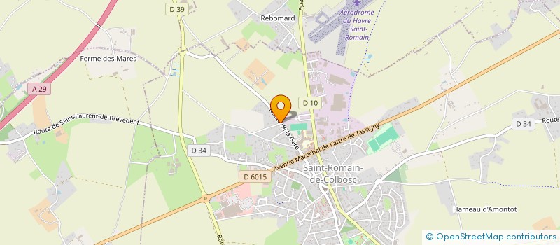 localisation de l'entreprise COLLEGE ANDRE SIEGFRIED  SAINT-ROMAIN-DE-COLBOSC