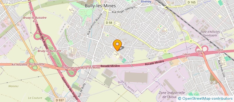 localisation de l'entreprise COLLEGE ANITA CONTI  BULLY-LES-MINES