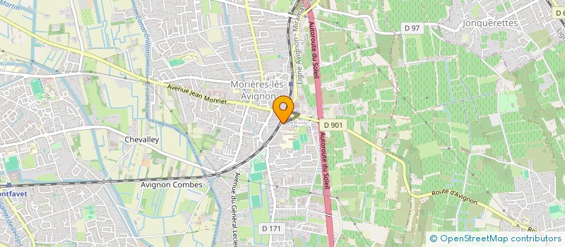 localisation de l'entreprise COLLEGE ANNE FRANCK  MORIERES-LES-AVIGNON