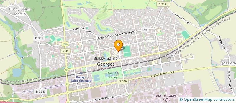 localisation de l'entreprise COLLEGE ANNE FRANK  BUSSY-SAINT-GEORGES