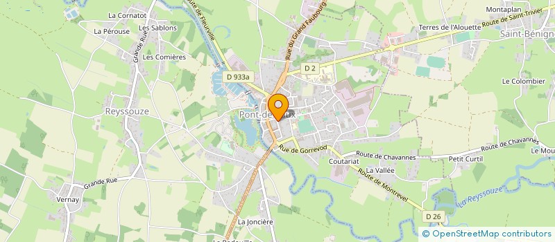 localisation de l'entreprise COLLEGE ANTOINE CHINTREUIL à PONT-DE-VAUX