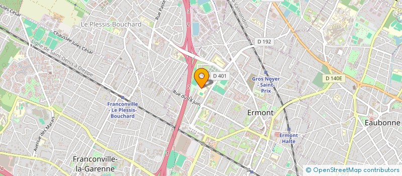 localisation de l'entreprise COLLEGE ANTOINE DE SAINT-EXUPERY à ERMONT