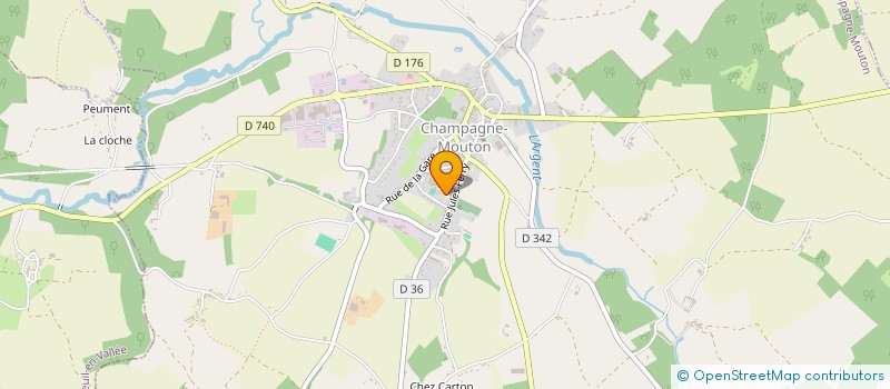 localisation de l'entreprise COLLEGE ARGENTOR à CHAMPAGNE-MOUTON