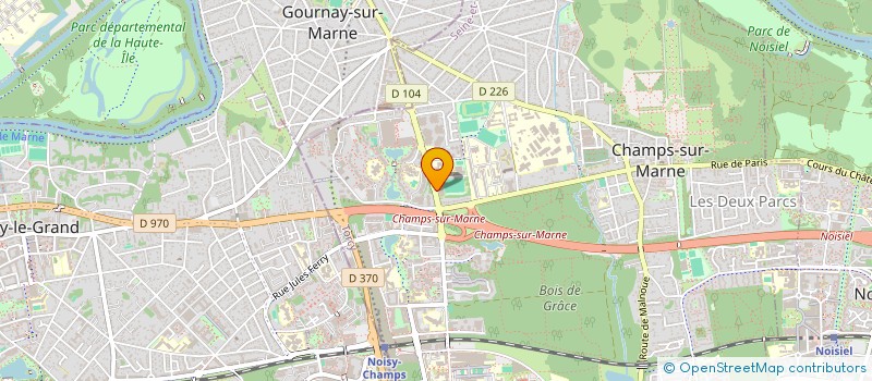 localisation de l'entreprise COLLEGE ARMAND LANOUX  CHAMPS-SUR-MARNE