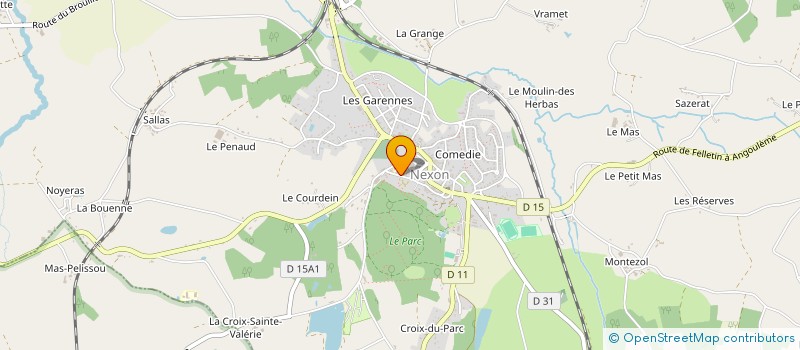 localisation de l'entreprise COLLEGE ARSENE BONNEAUD  NEXON