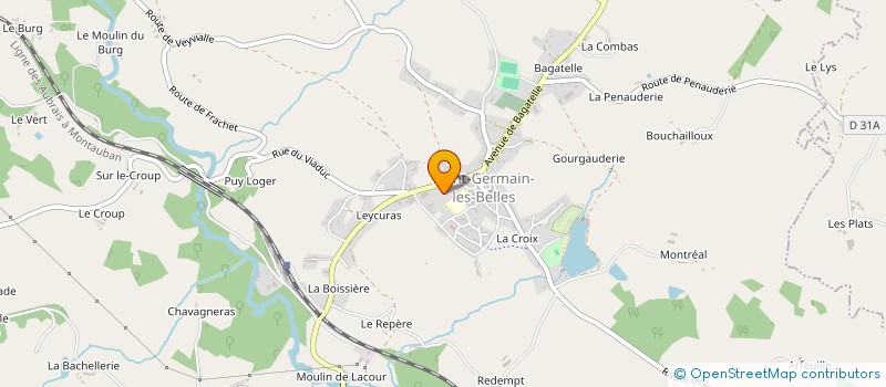 localisation de l'entreprise COLLEGE ARSENE D ARSONVAL  SAINT-GERMAIN-LES-BELLES