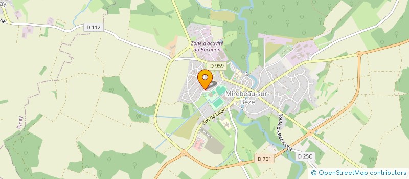 localisation de l'entreprise COLLEGE ARTHUR RIMBAUD à MIREBEAU-SUR-BEZE