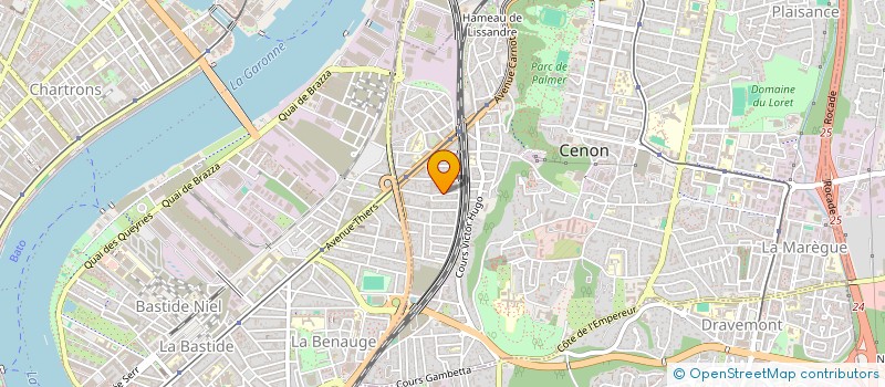 localisation de l'entreprise COLLEGE ASSOCIATIF DES PRATICIENS DANS L'APPROCHE CENTREE SUR LA PERSONNE  CENON