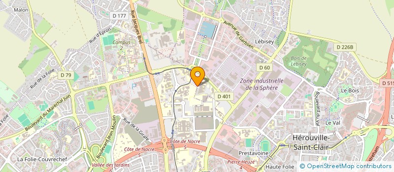 localisation de l'entreprise COLLEGE BAS-NORMAND DES GENERALISTES ENSEIGNANTS à CAEN