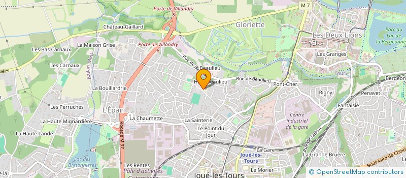 localisation de l'entreprise COLLEGE BEAULIEU  JOUE-LES-TOURS