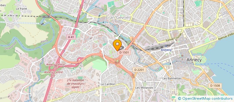 localisation de l'entreprise COLLEGE BEAUREGARD  ANNECY