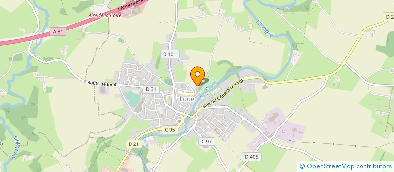 localisation de l'entreprise COLLEGE BELLE-VUE  LOUE