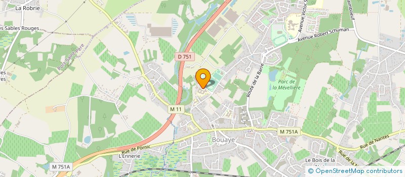 localisation de l'entreprise COLLEGE BELLESTRE  BOUAYE