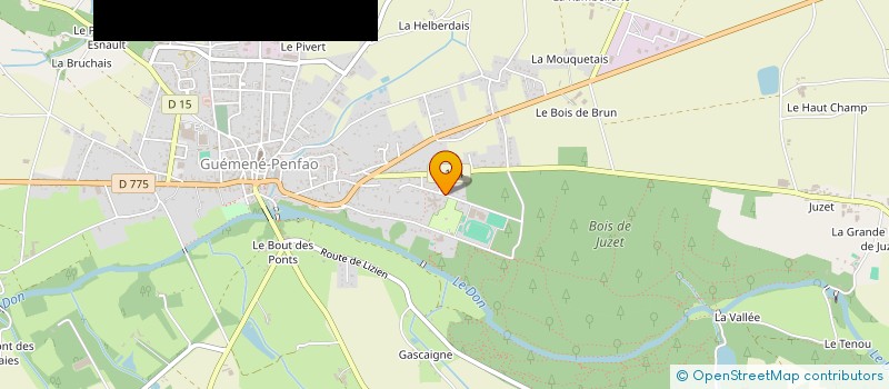 localisation de l'entreprise COLLEGE BELLEVUE à GUEMENE-PENFAO