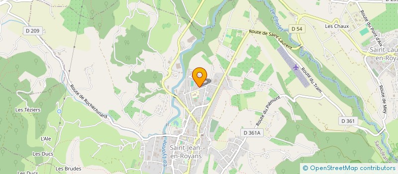 localisation de l'entreprise COLLEGE BENJAMIN MALOSSANE  SAINT-JEAN-EN-ROYANS