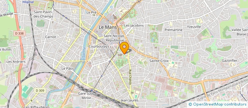 localisation de l'entreprise COLLEGE BERTHELOT  LE MANS