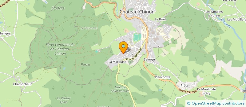 localisation de l'entreprise COLLEGE BIBRACTE à CHATEAU-CHINON (VILLE)