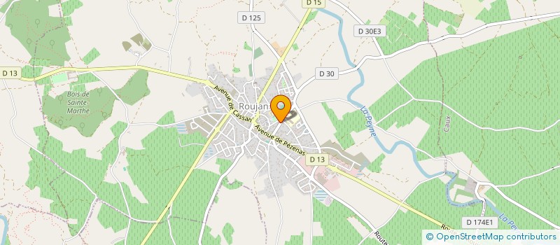 localisation de l'entreprise COLLEGE BOBY LAPOINTE  ROUJAN