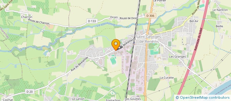 localisation de l'entreprise COLLEGE BOIS FRANC  SAINT-GEORGES-DE-RENEINS