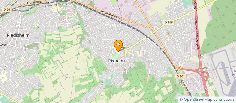 localisation de l'entreprise COLLEGE CAPITAINE DREYFUS  RIXHEIM