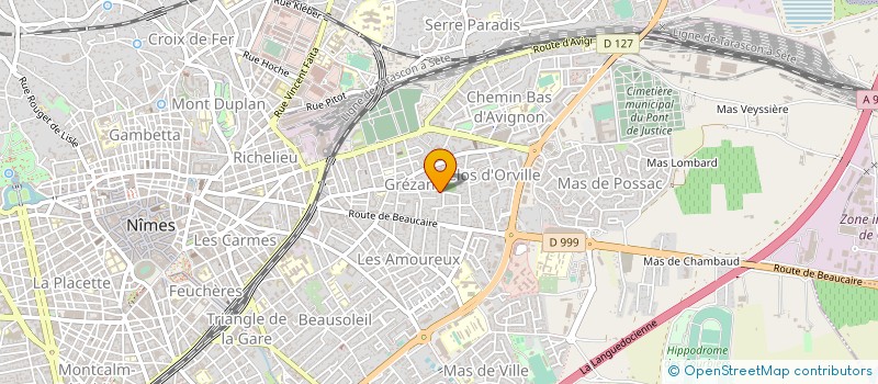 localisation de l'entreprise COLLEGE CAPOUCHINE  NIMES